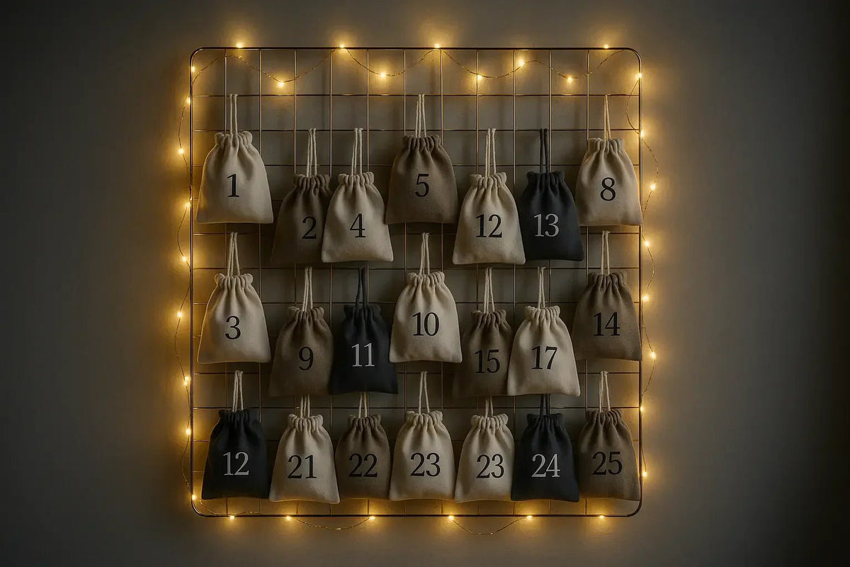 Custom DIY light-up wall advent calendar