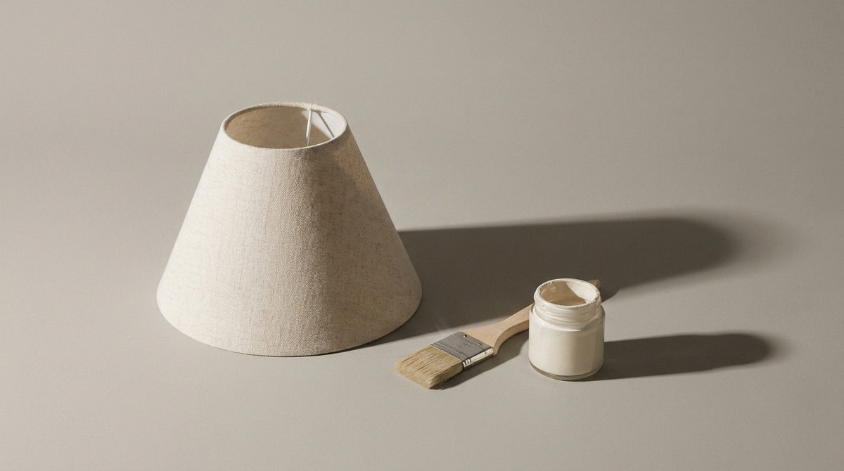 Lampshade to paint: method and paint according to the material