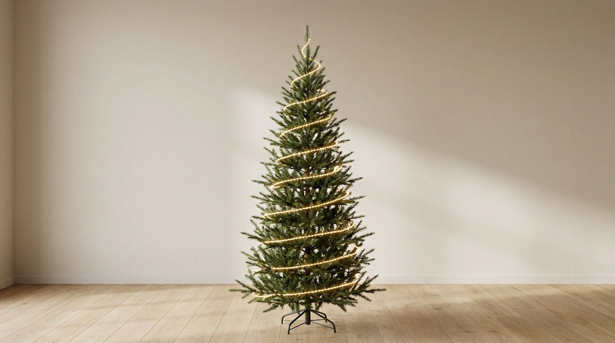 how to put lights on a christmas tree