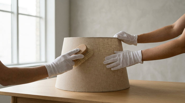 How to clean a lampshade according to its material