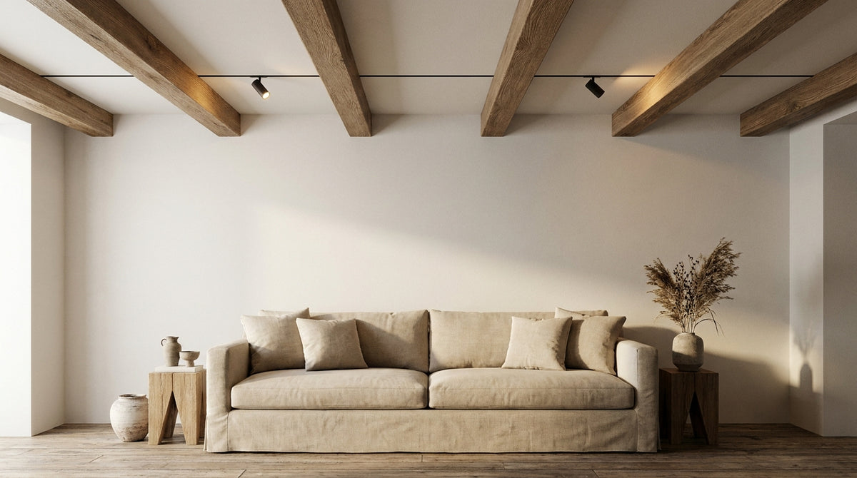 Lighting ideas for exposed beams