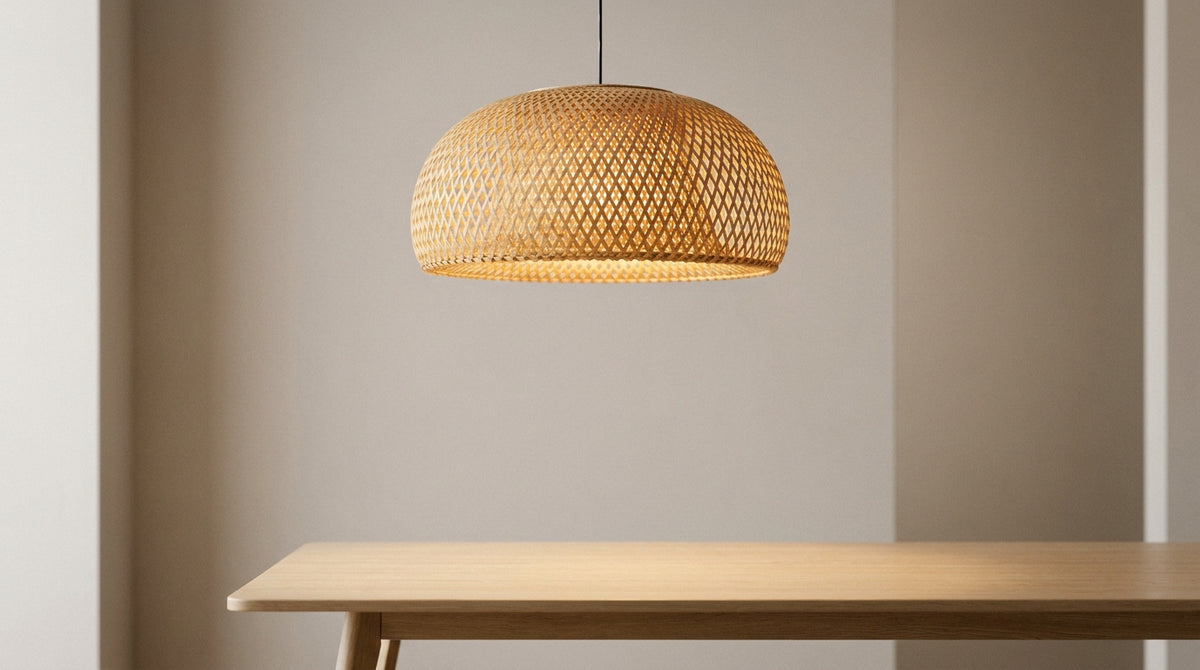 Bamboo pendant light: the sustainable and informed choice