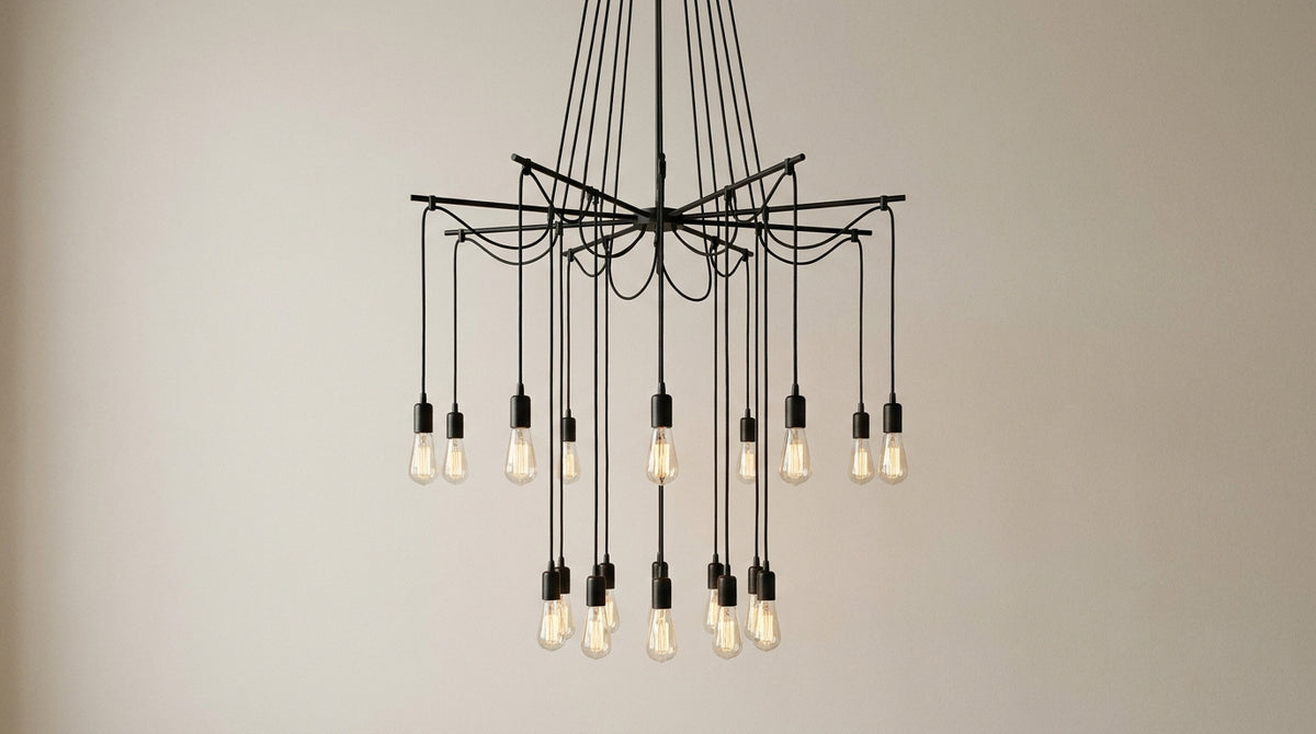 Lustre araignée : la bonne pièce, la bonne hauteur