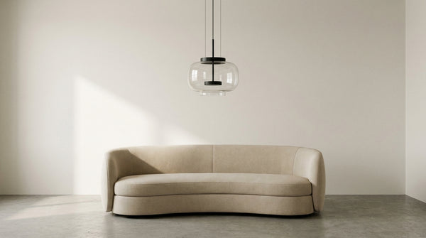 trendy living room pendant light