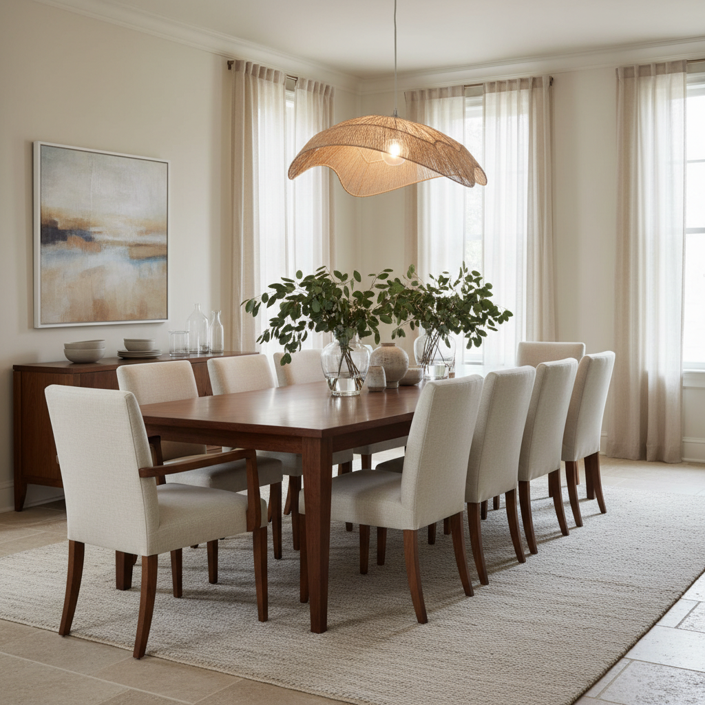Dining table: finding the ideal shape and material