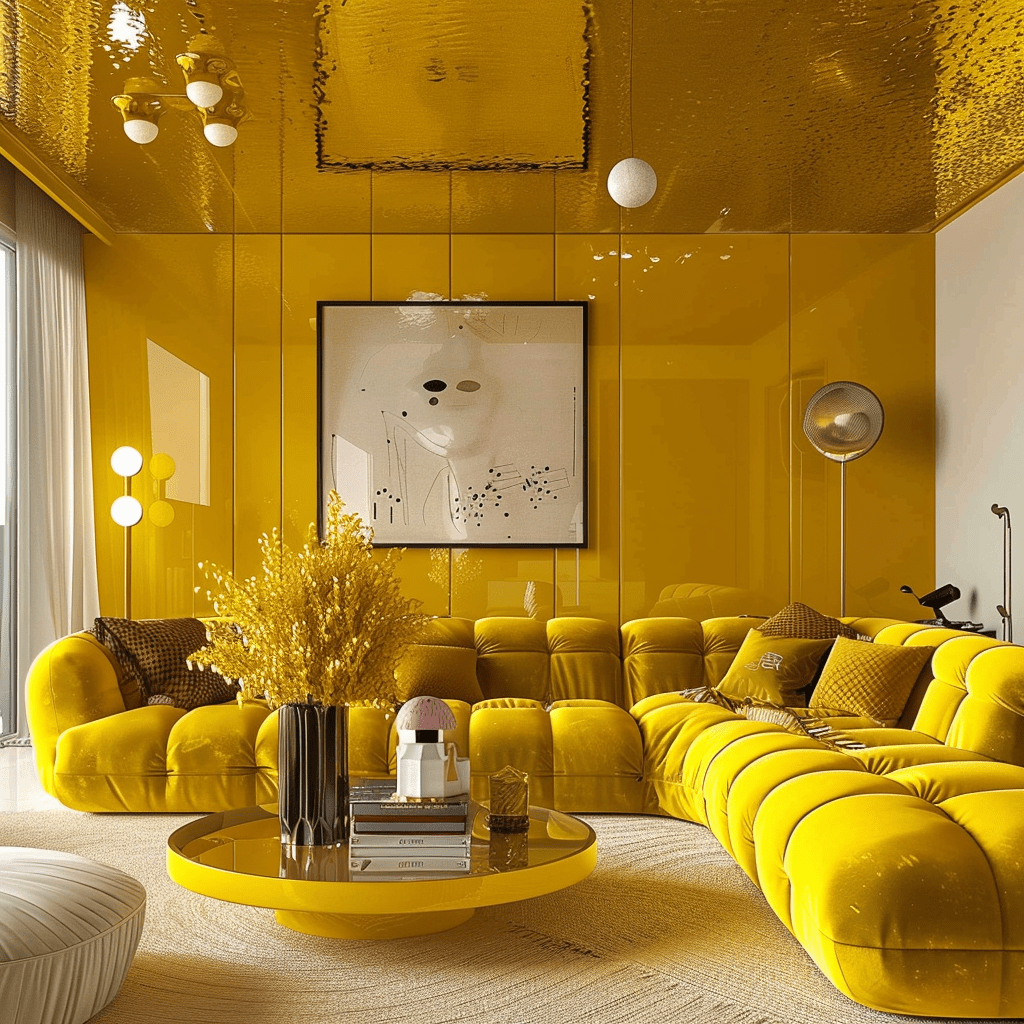Dare to use Mustard Yellow in your interior!
