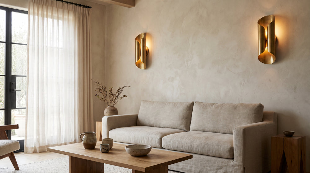 Alabaster wall lamp