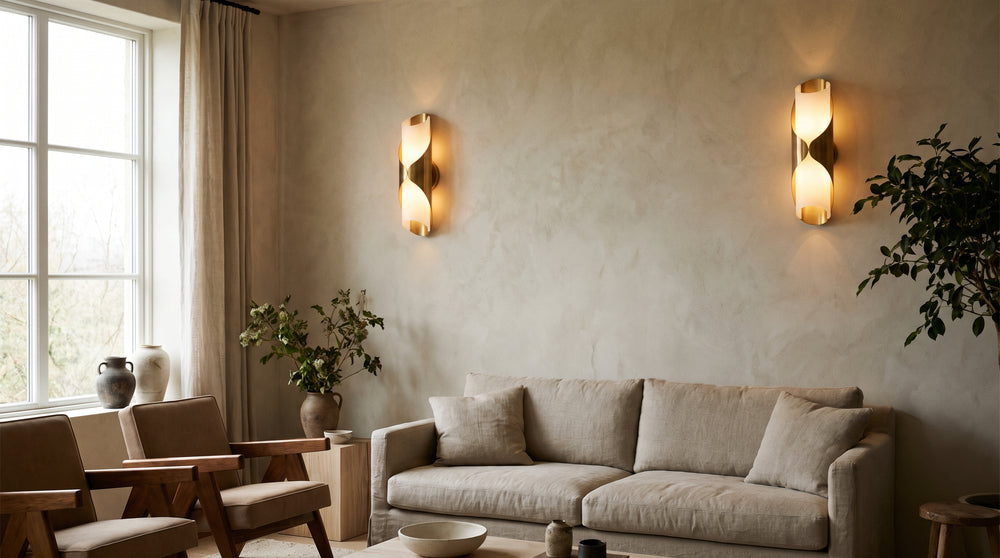 Bronze wall light