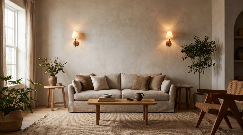 Offset wall lamp