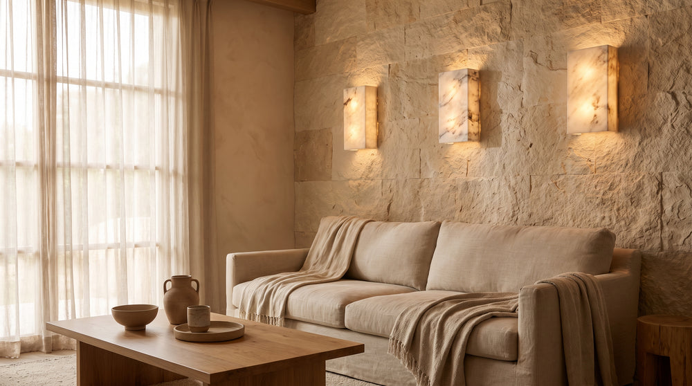 Marble wall lamp