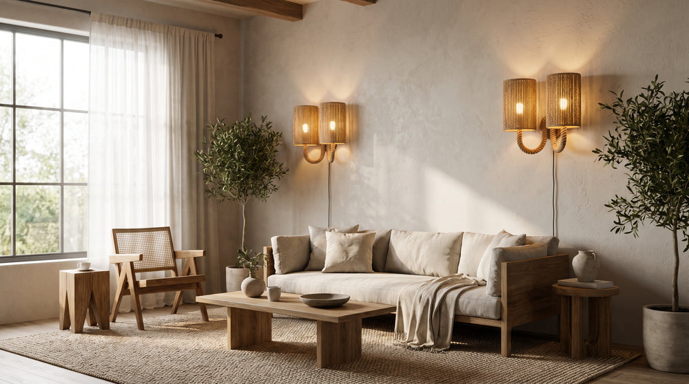 Rope wall lamp