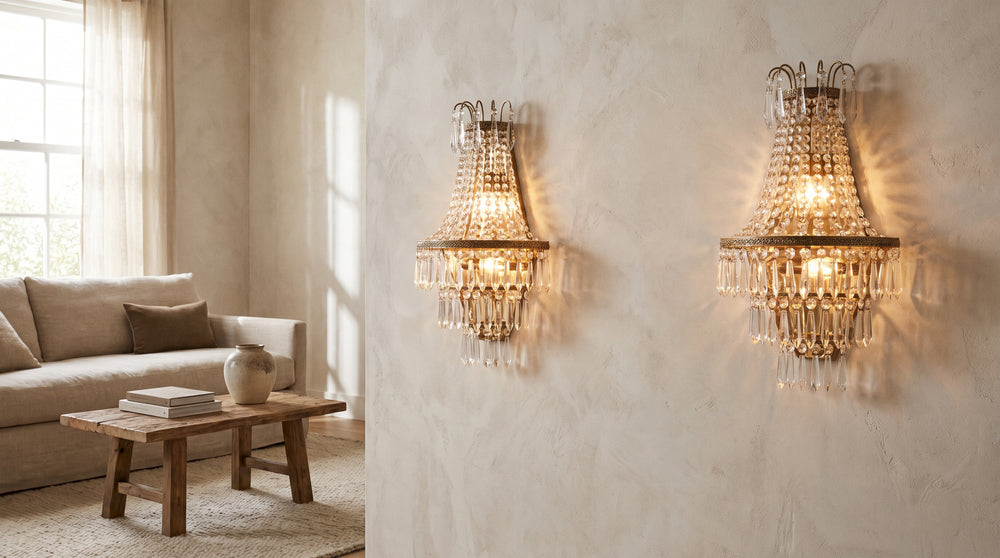 Crystal wall lamp