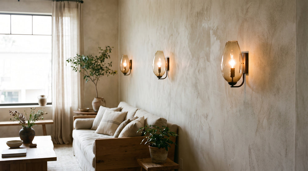 Glass wall light