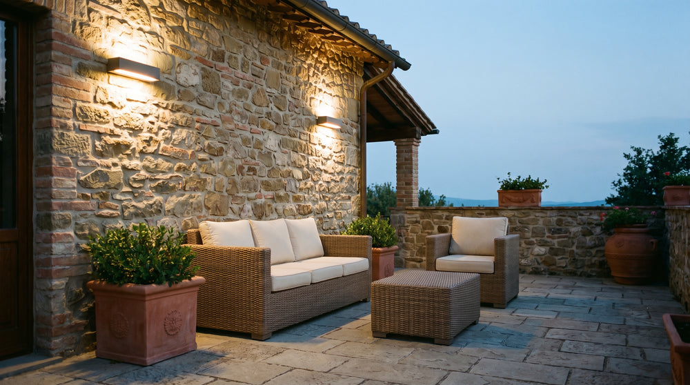 Outdoor LED wall lights for terrace