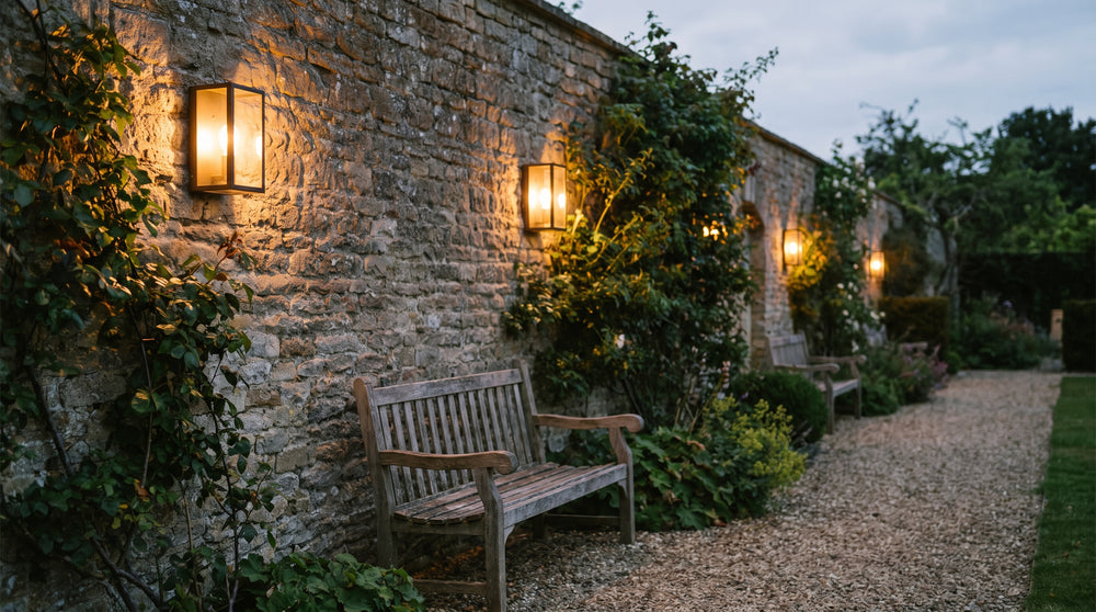 Garden wall lights