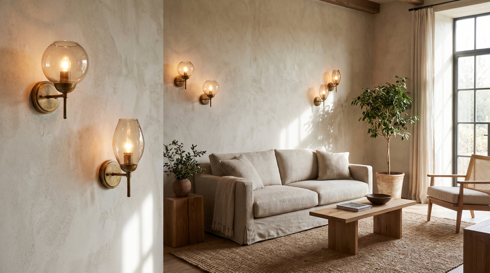 Wall lights for conservatory