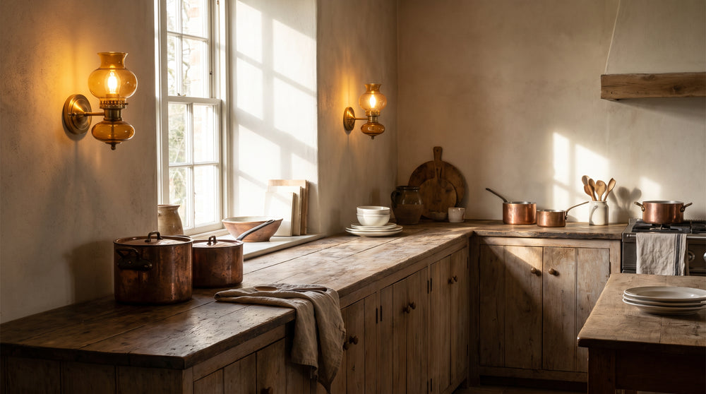 Vintage wall lamps for kitchen