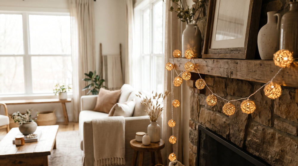 Multicolored string lights