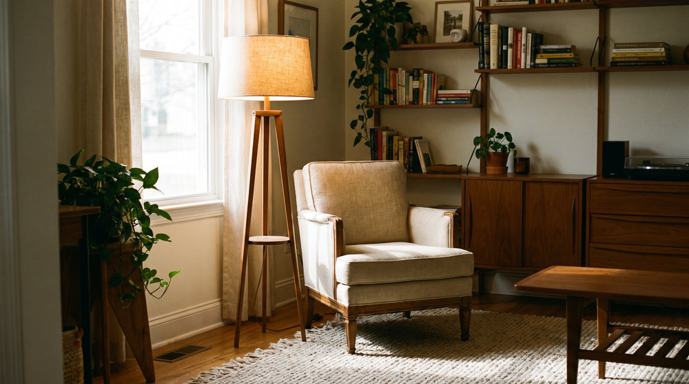 Ostrich floor lamp