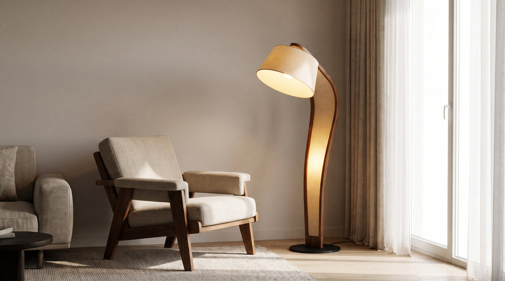 Designer blue floor lamps