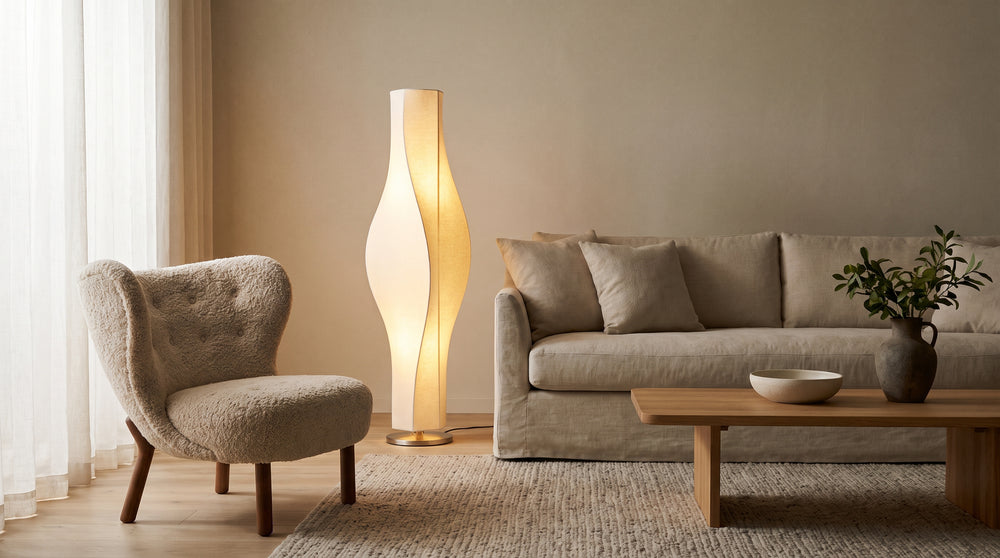 Designer yellow floor lamps