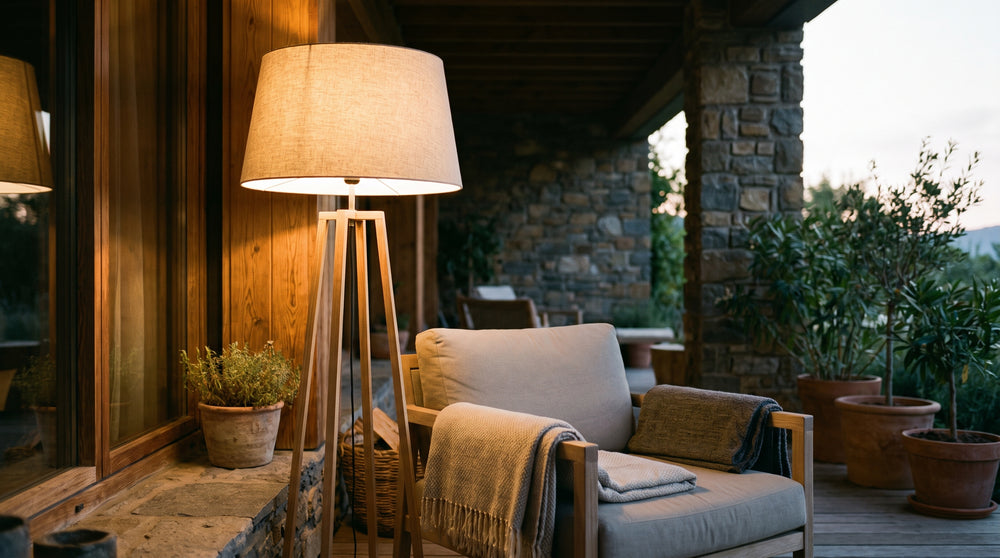Modern patio floor lamps
