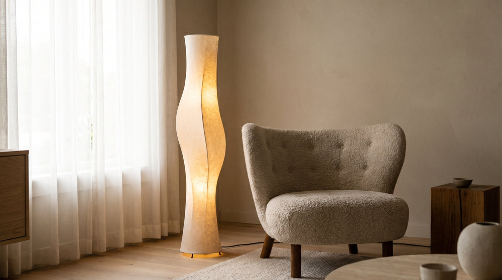 Designer cordless floor lamps