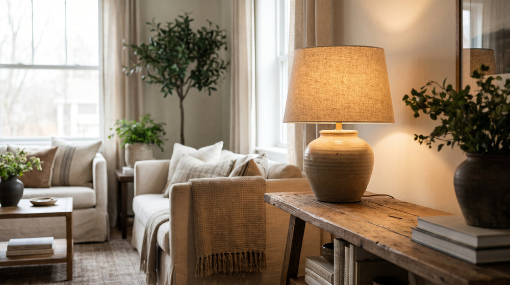 Motion-sensor table lamps