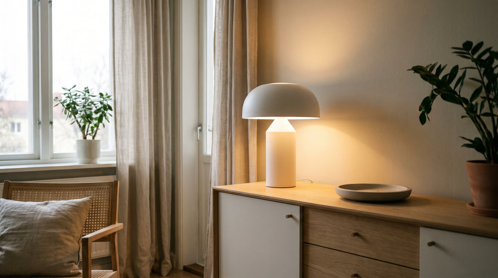 Modern white table lamps