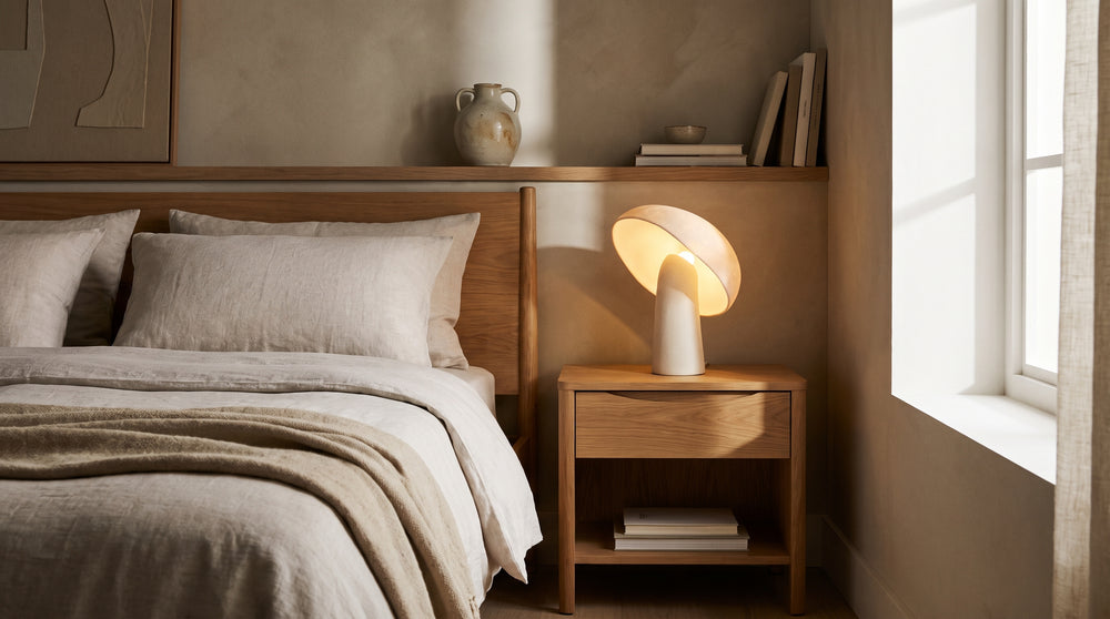 Contemporary bedside table lamps