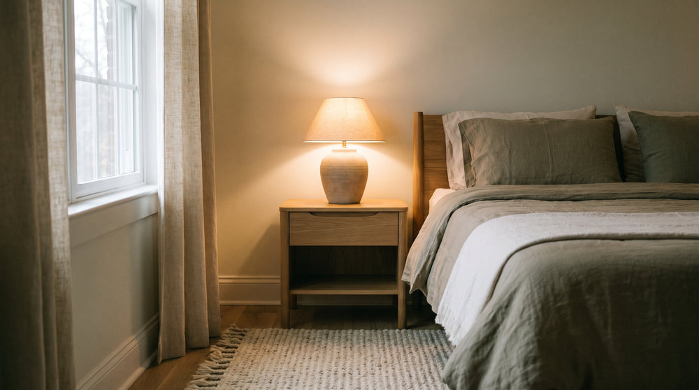 E27 bedside table lamps