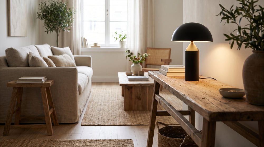 Black LED table lamps