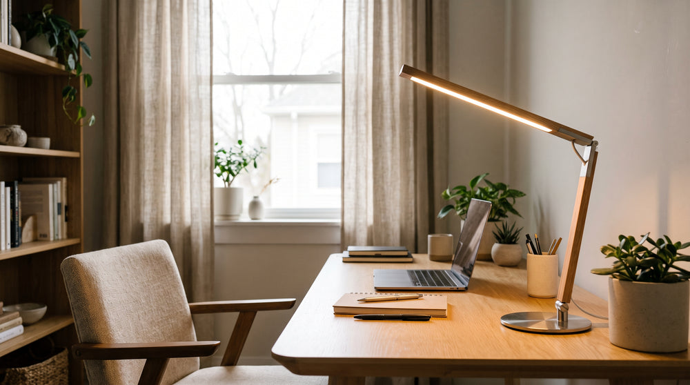 Rechargeable LED desk lamps
