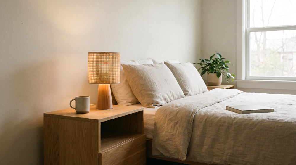 Wireless LED bedside table lamps