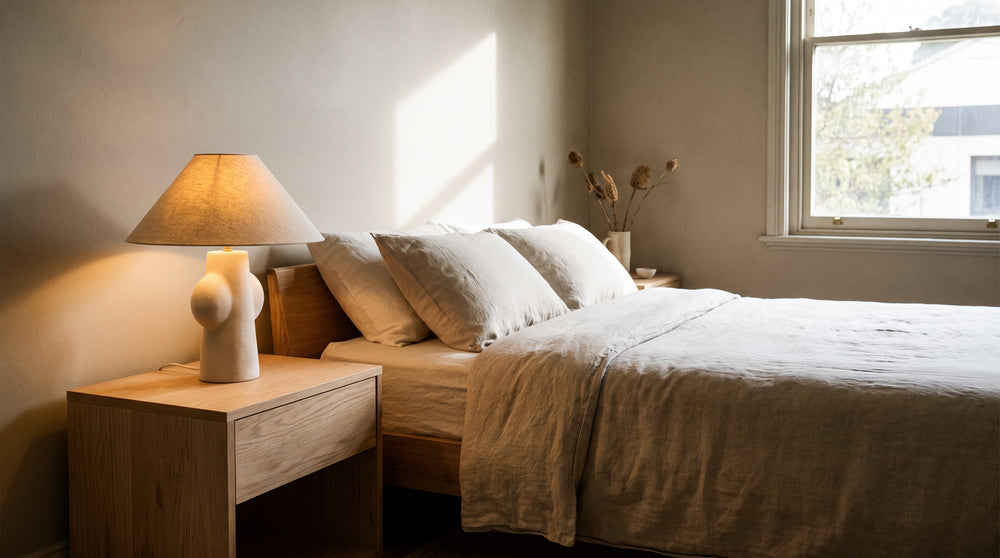 Minimalist bedside table lamps