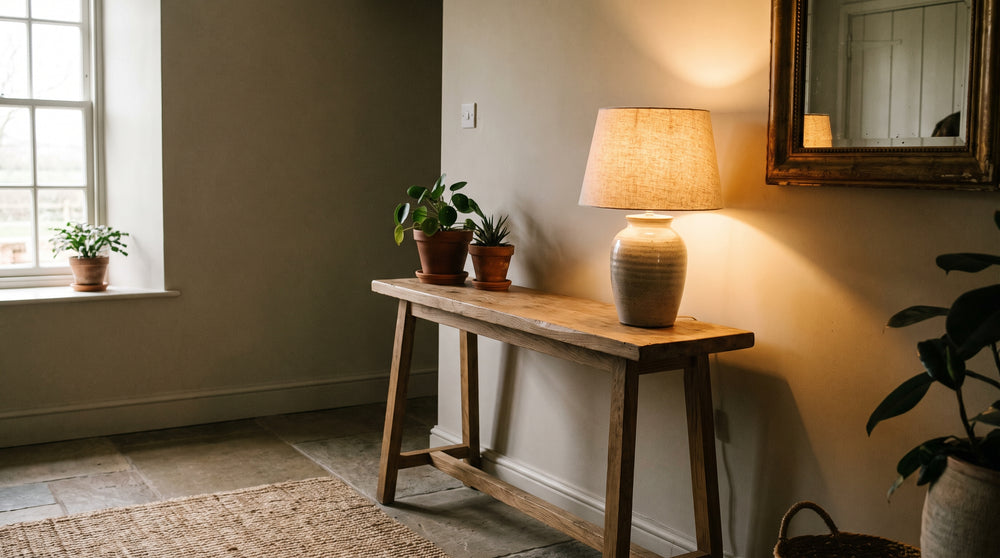 Table lamps for entryway