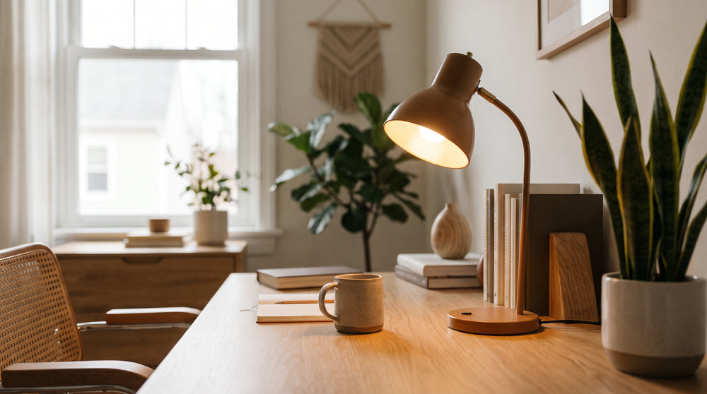 Rechargeable cordless desk lamps