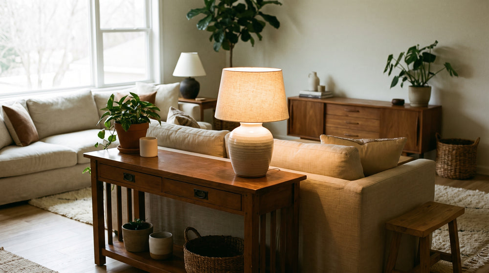 Wireless rechargeable table lamps