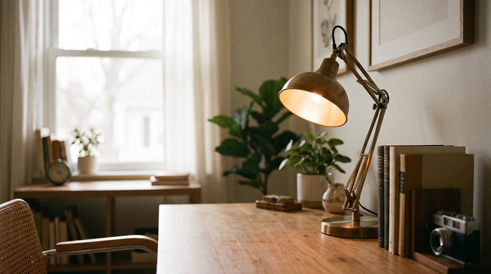 Retro desk lamps