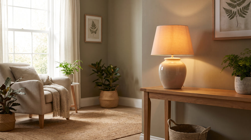 Wireless touch table lamps