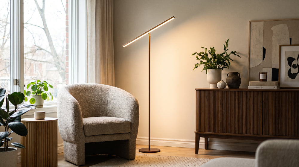 Floor-standing LED reading lights
