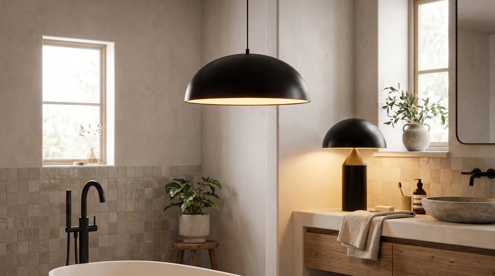 Black bathroom lighting fixtures