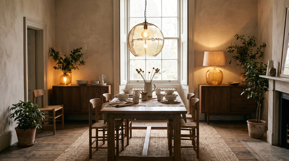 Green glass light fixtures