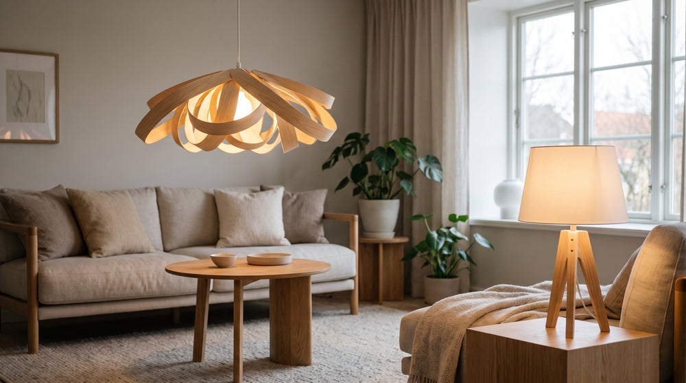 Scandinavian lighting for living room