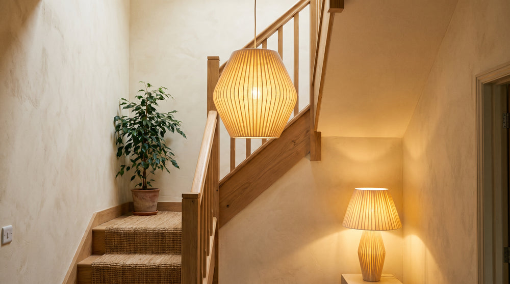 Hanging lights for staircase