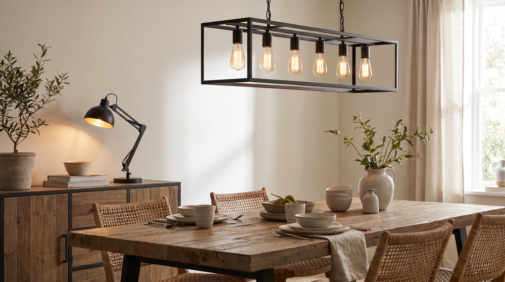 Industrial-style pendant lights