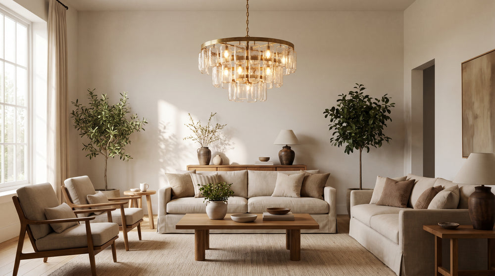 Linear chandelier