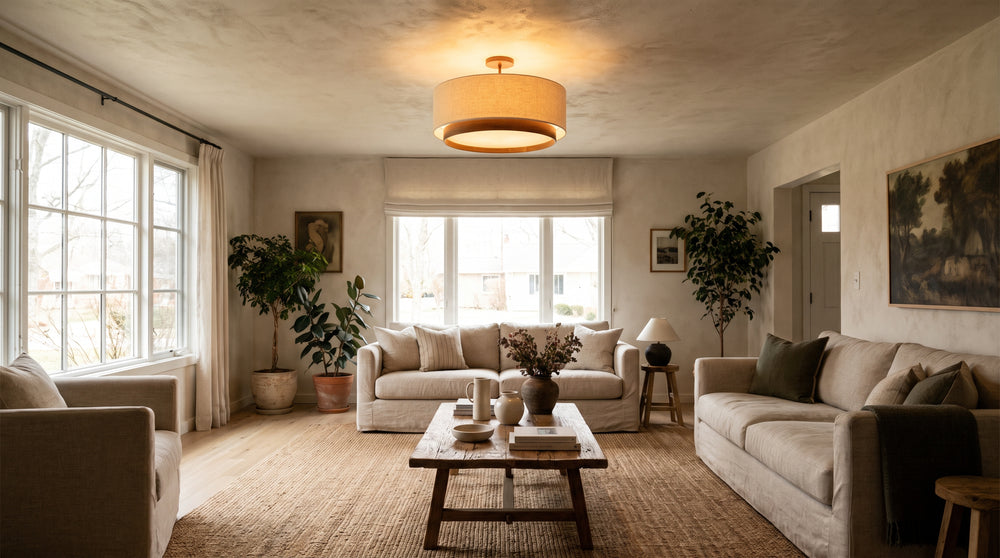 Terracotta ceiling light