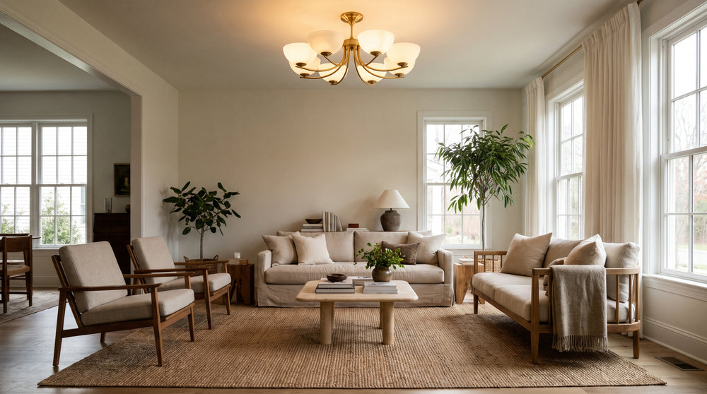 Silver-colored ceiling lights