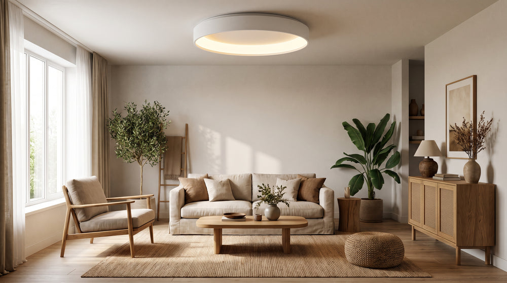 Modern white ceiling lights